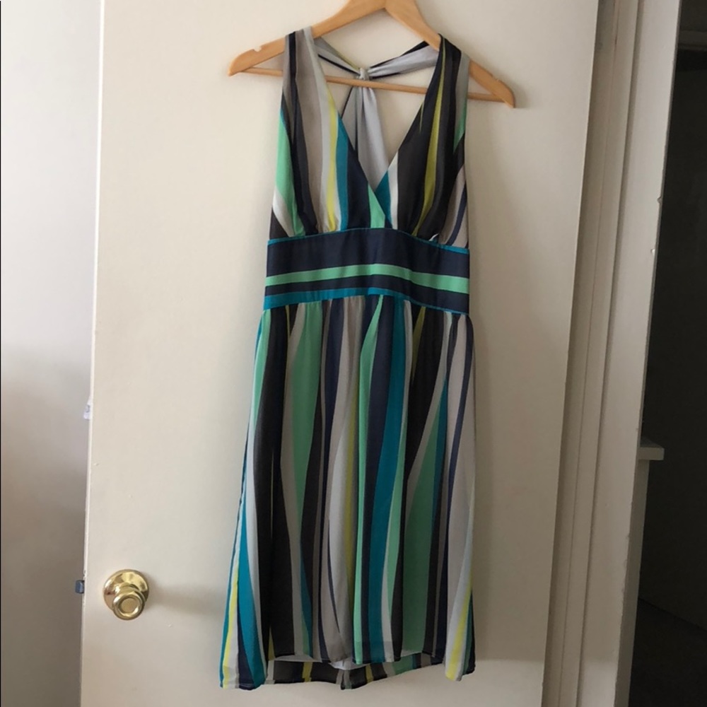 Banana republic factory Stripe dress SZ 10